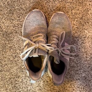 Adidas Light Gray Knit Sneakers